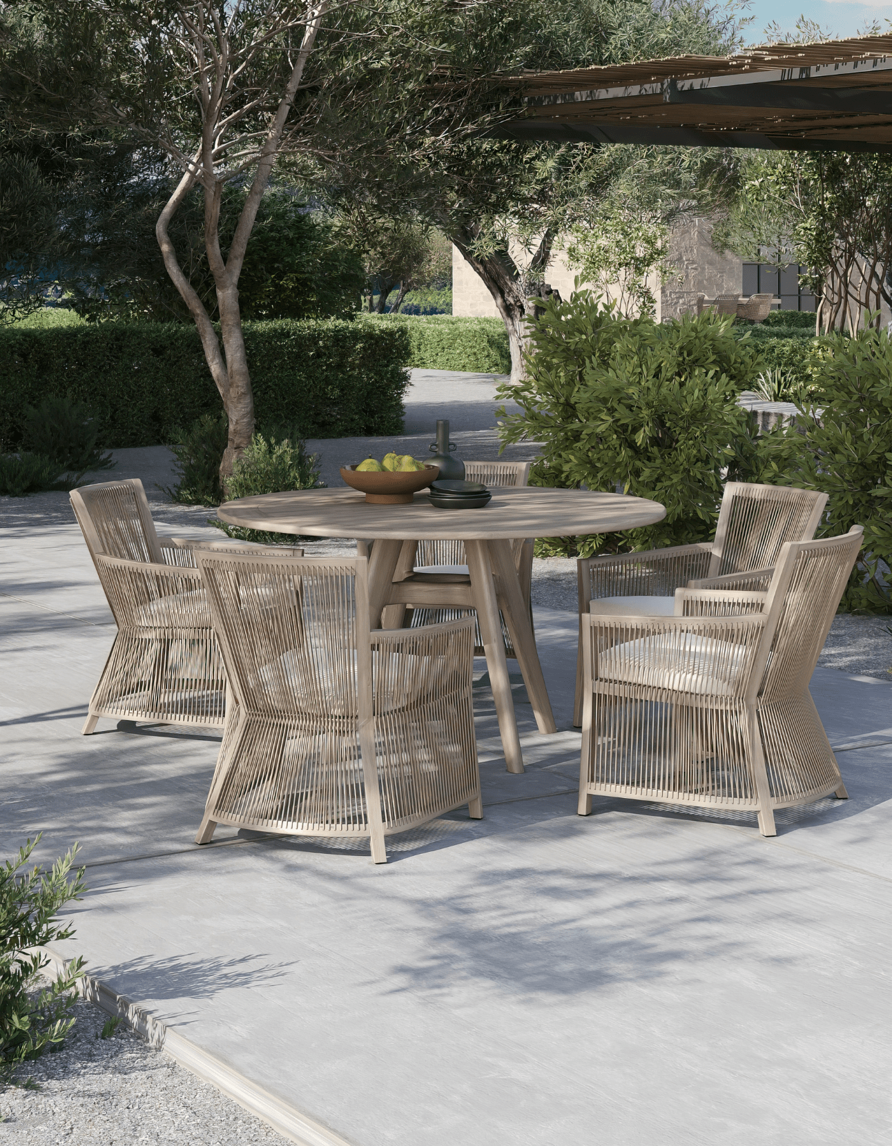 Dining Table with 4 x Chairs - Sissonne Outdoor