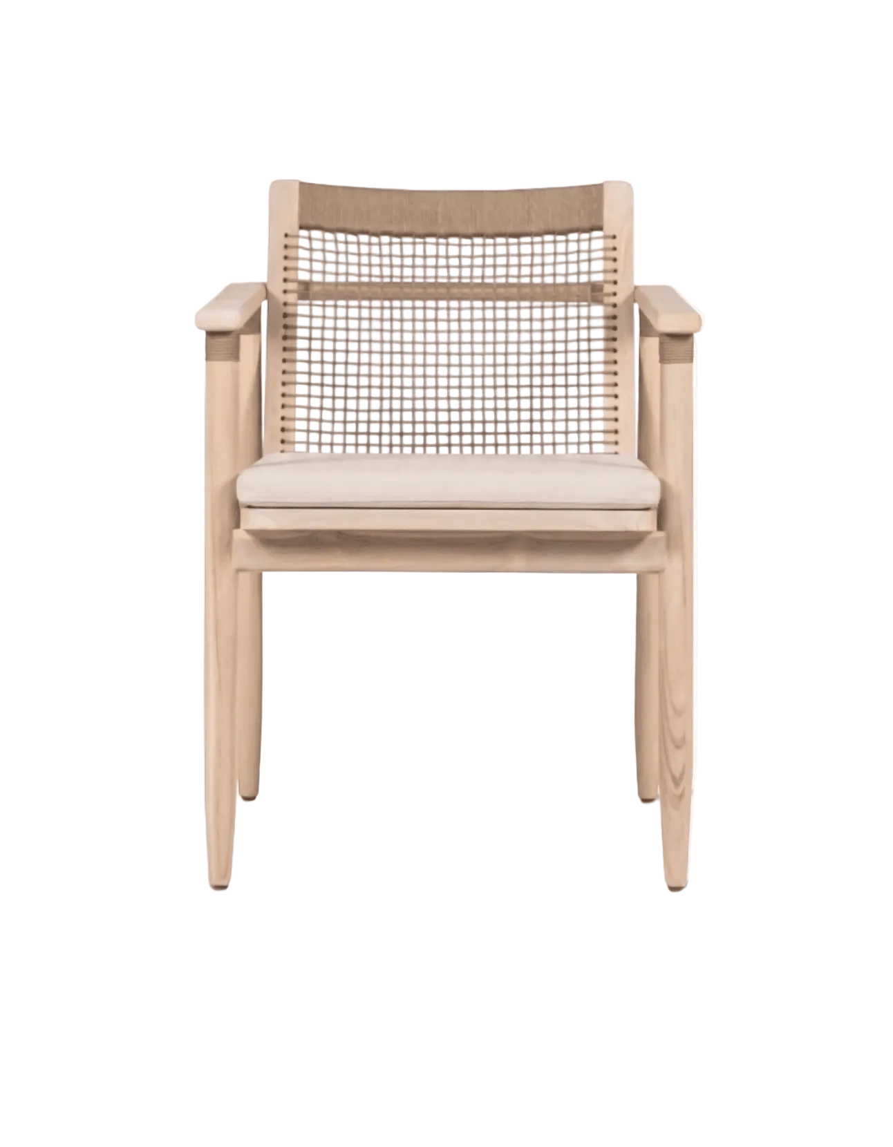 Blueys Dining Chair - Sissonne Outdoor Teak Rope Dining Chair
