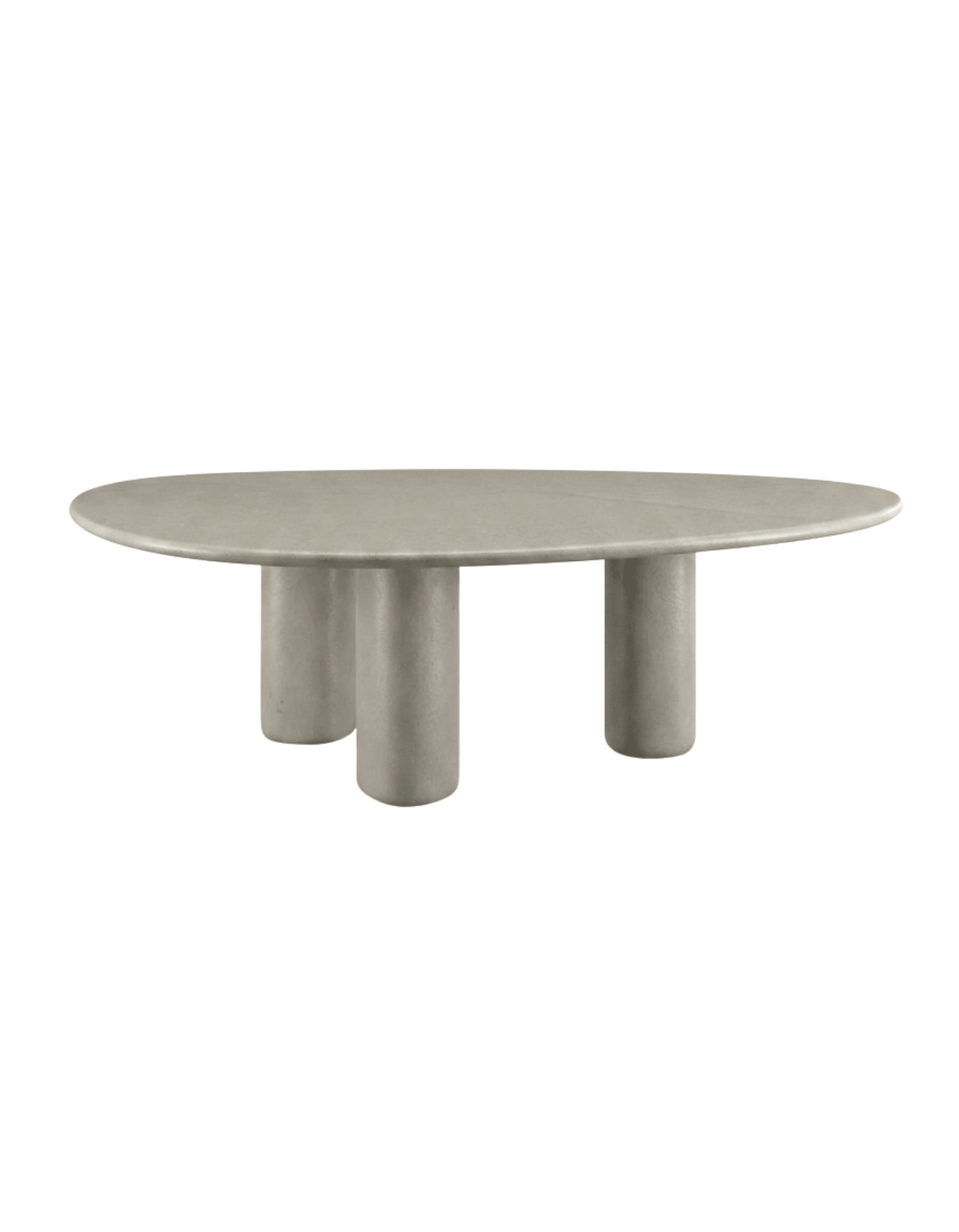 Byron Pebble Dining Table – 252cm Wide – concrete outdoor furniture