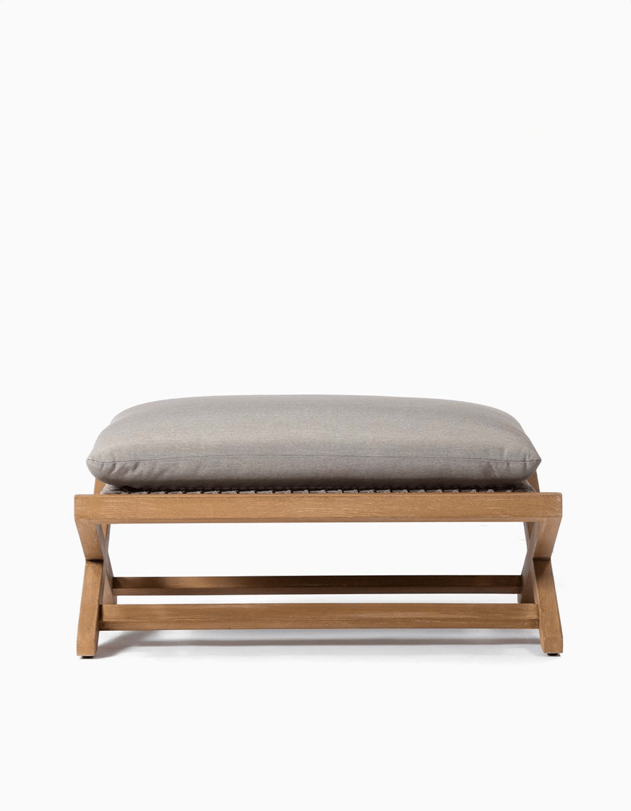 Little Cove Foot Stool - Sissonne Outdoor Foot Stool teak
