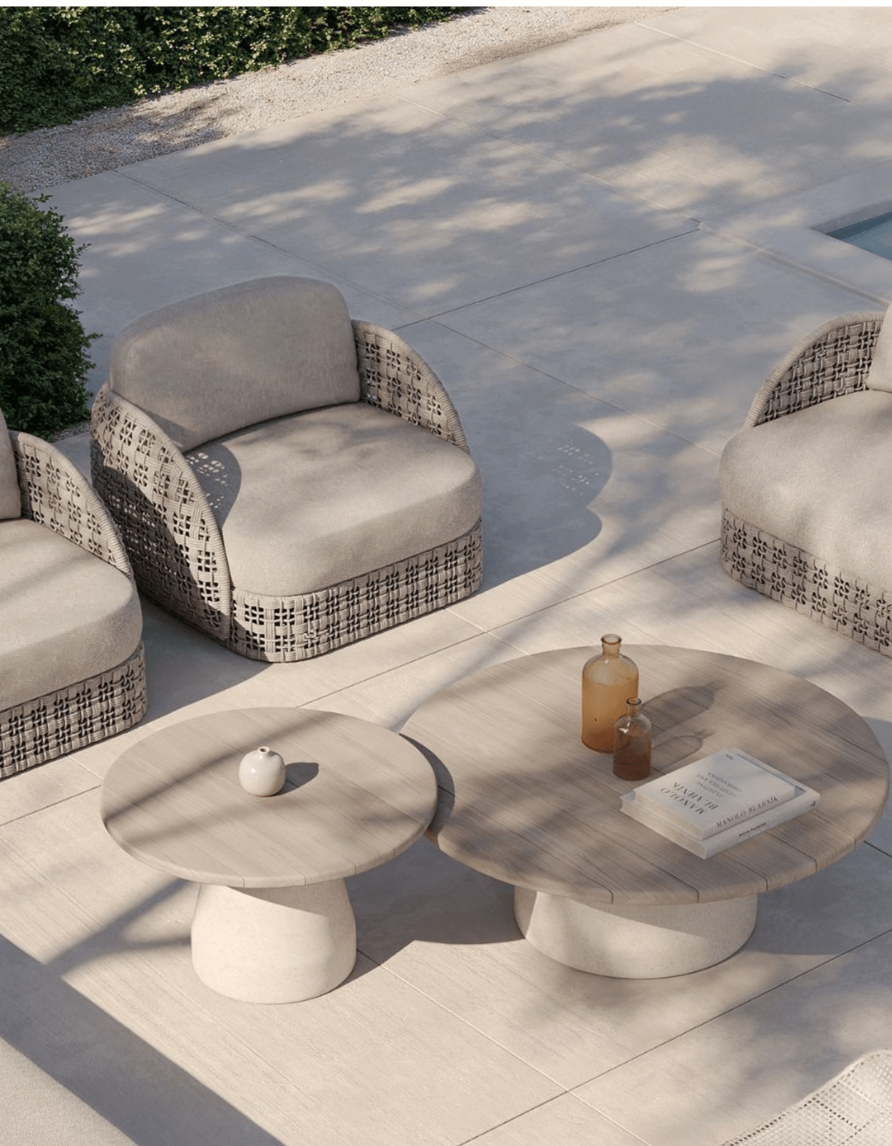 Mollymook Coffee Table 80cm Round - Sissonne Outdoor Teak Coffee Table