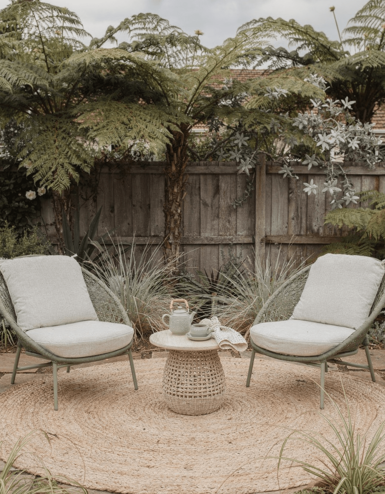 2 x Lounge Chairs & Side Table - Sissonne Outdoor Bundle