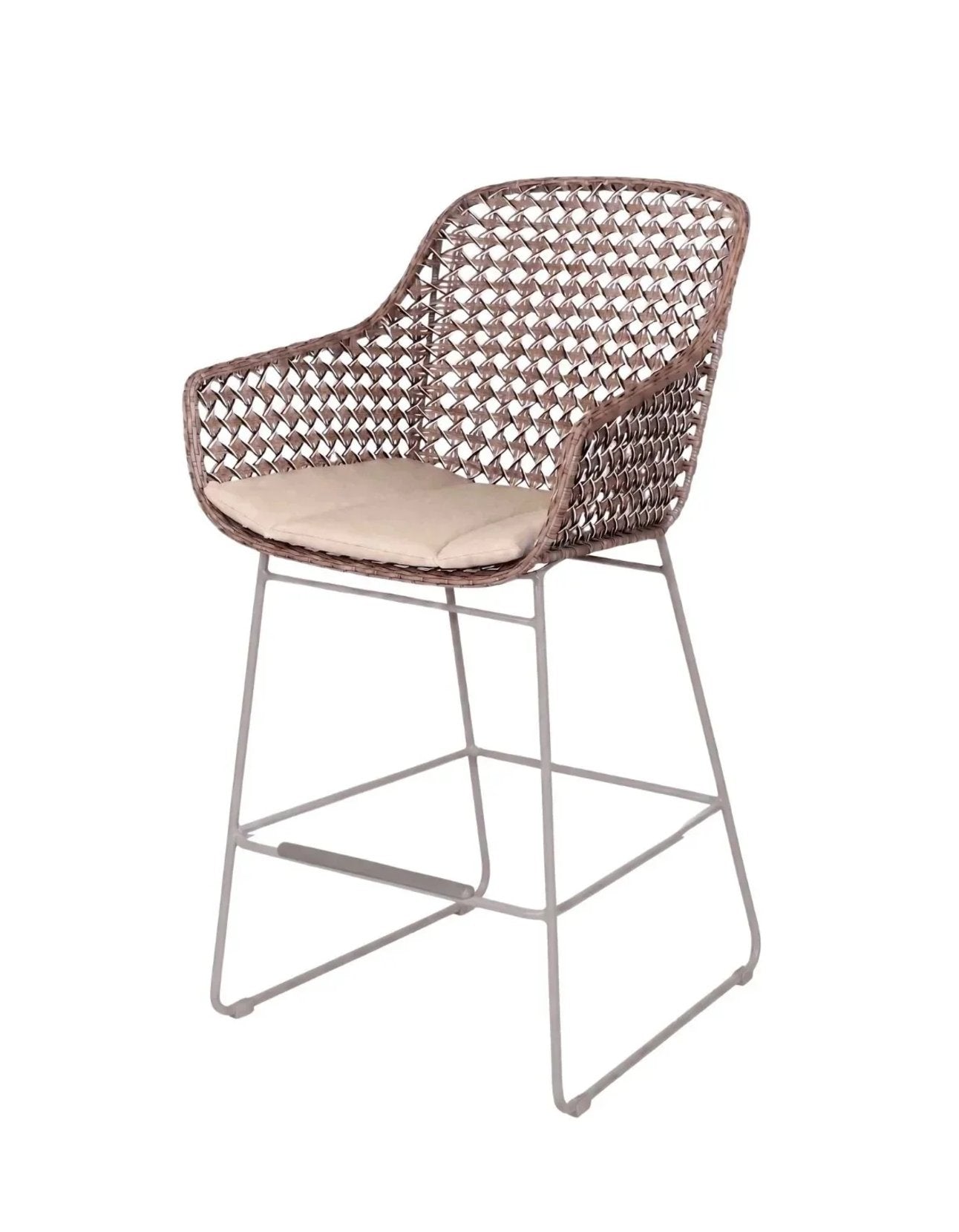 Mollymook Bar Stool in Linen – wicker outdoor furniture