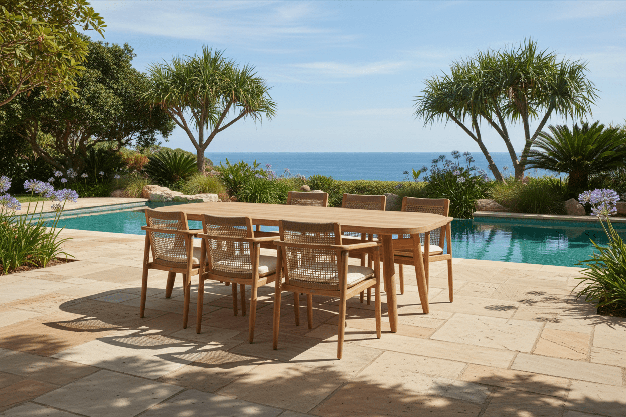 Blueys Dining Chair - Sissonne Outdoor Dining Chair Solid Teak