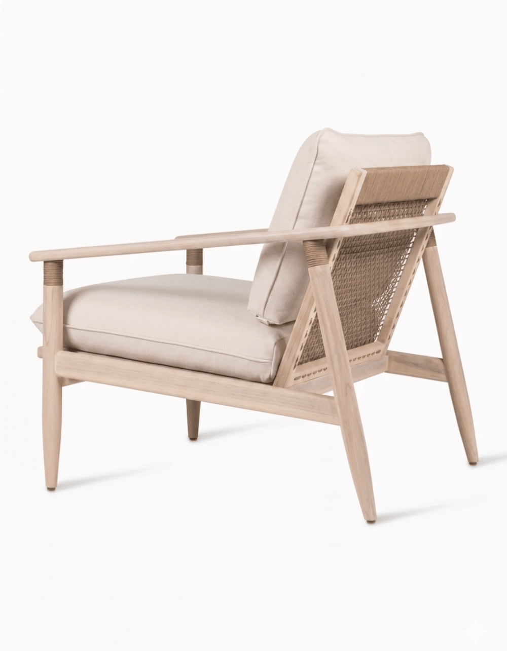 Blueys Lounge Chair | Teak & Rope Lounge Chair | Sissonne Outdoor