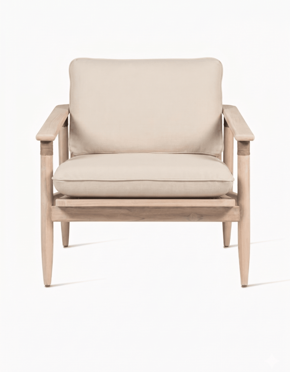 Blueys Lounge Chair | Teak & Rope Lounge Chair | Sissonne Outdoor