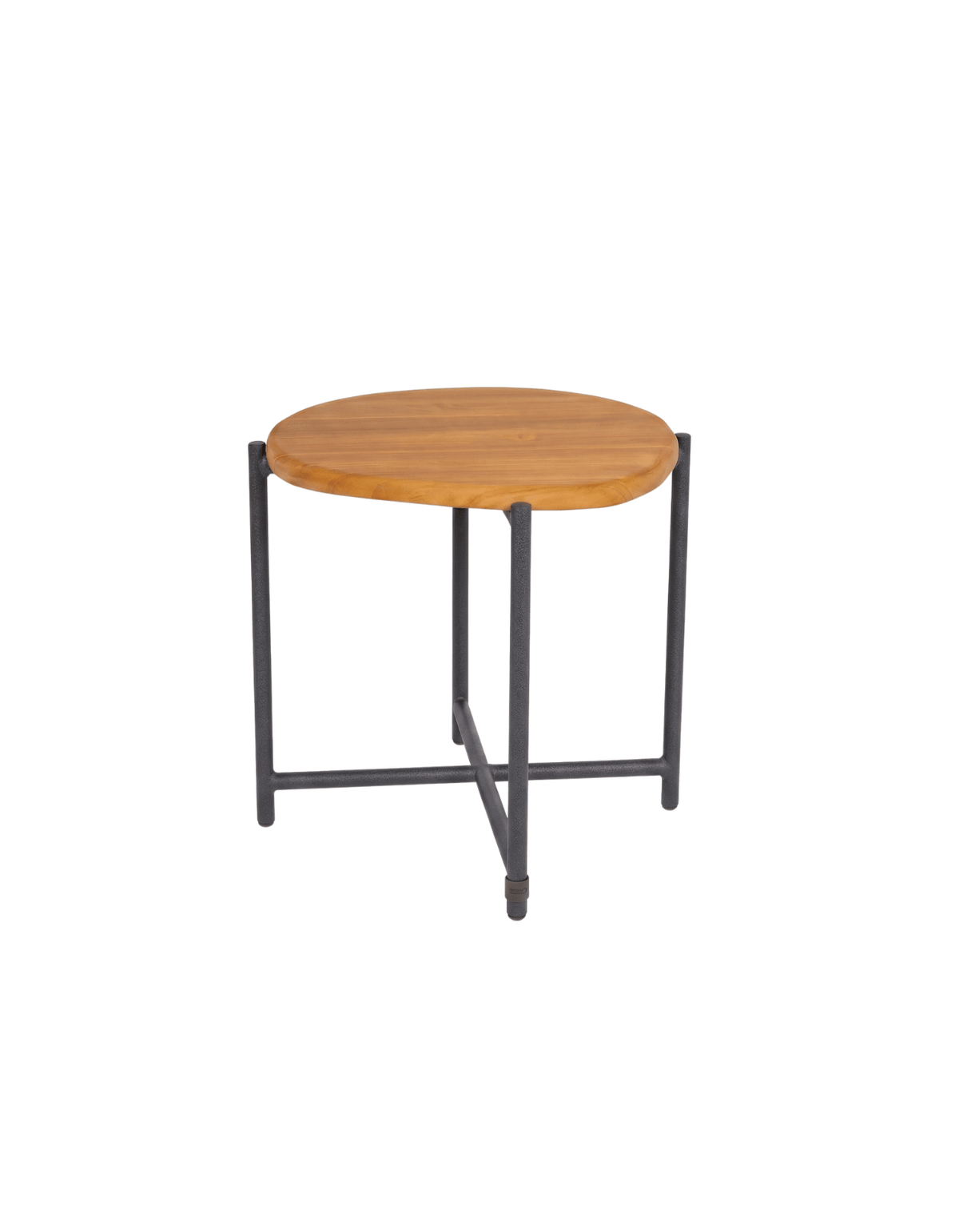 Cottesloe Side Table in Honey Teak, Forest Green – teak outdoor furniture