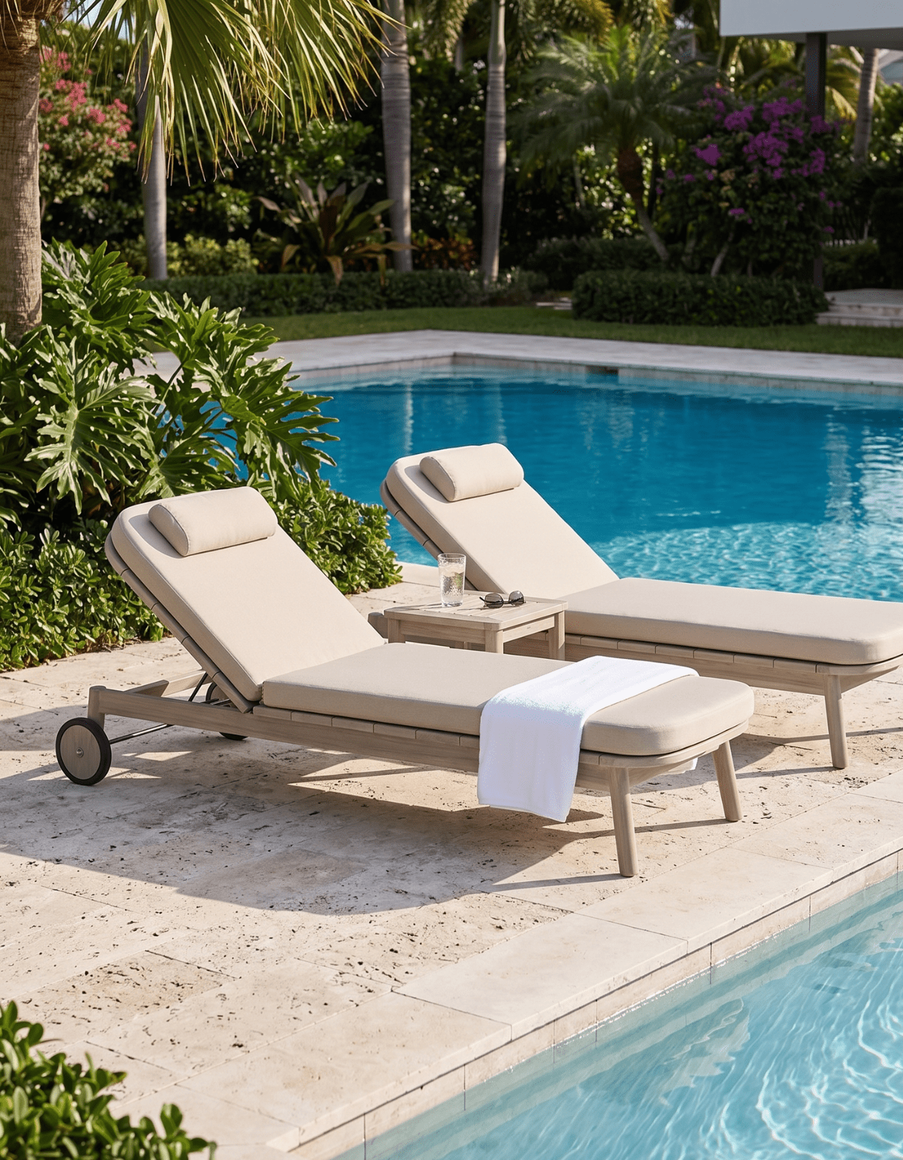Eden Sunlounge - Sissonne Outdoor Teak Sunlounge