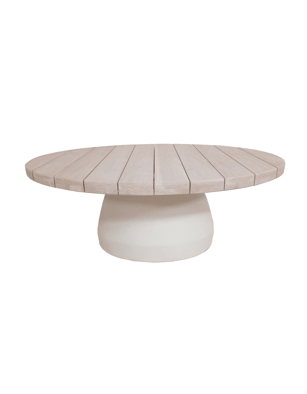 Mollymook Coffee Table 120cm Round - Sissonne Outdoor Coffee Table Solid Teak