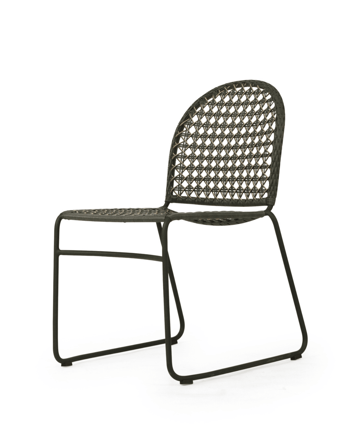 Mollymook Dining Chair in Forest Green – wicker outdoor furniture