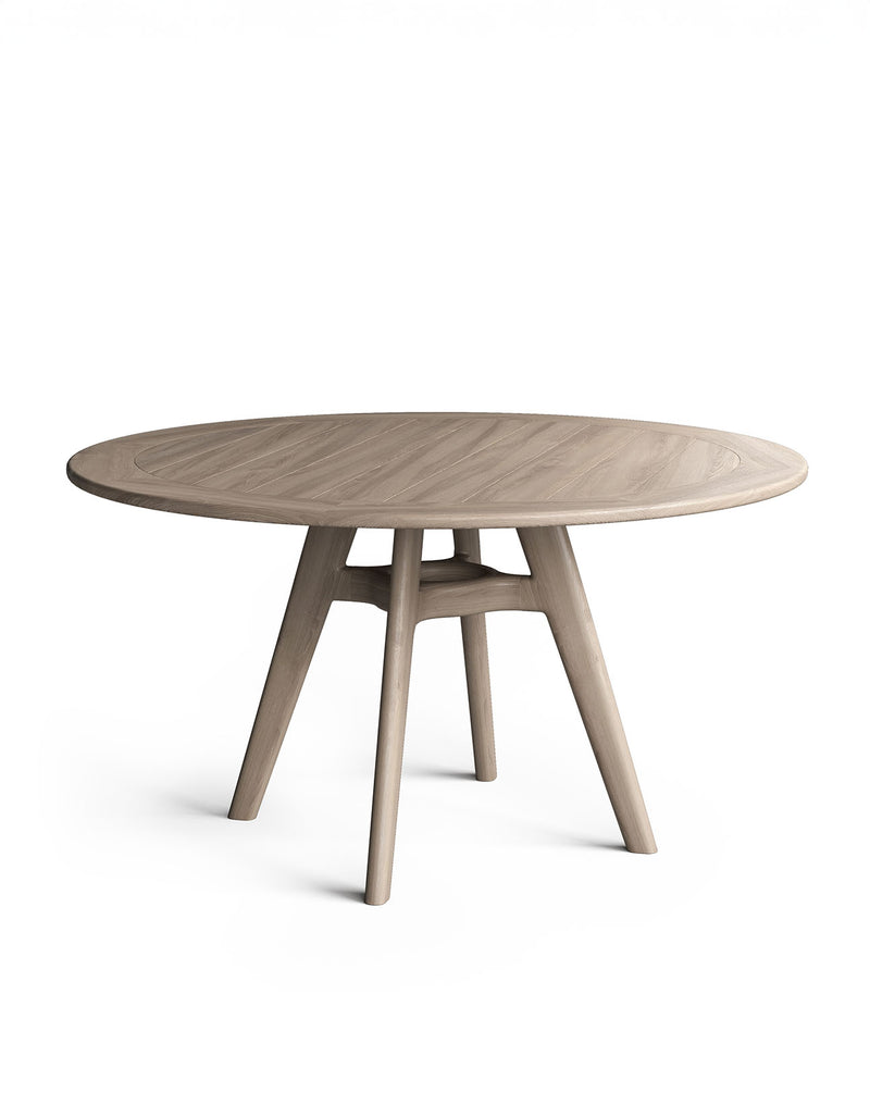 Eden Dining Table (Round) - Sissonne Outdoor Dining Table teak