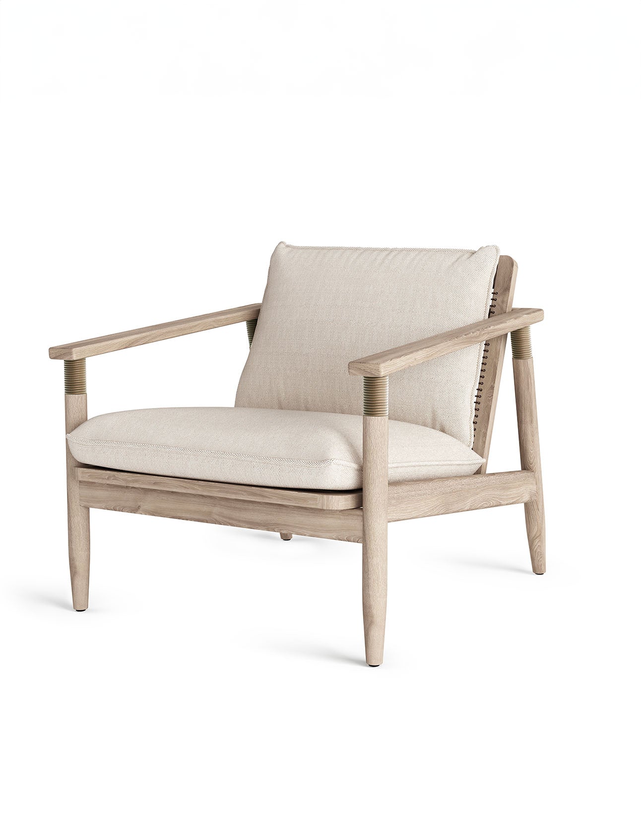 Teak & Rope Lounge Chair