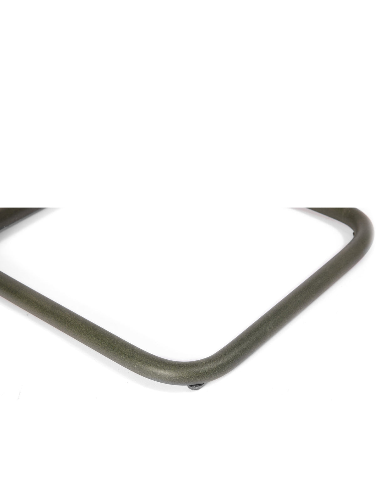 Ningaloo Sofa Table, close-up of the Forest Green aluminium base