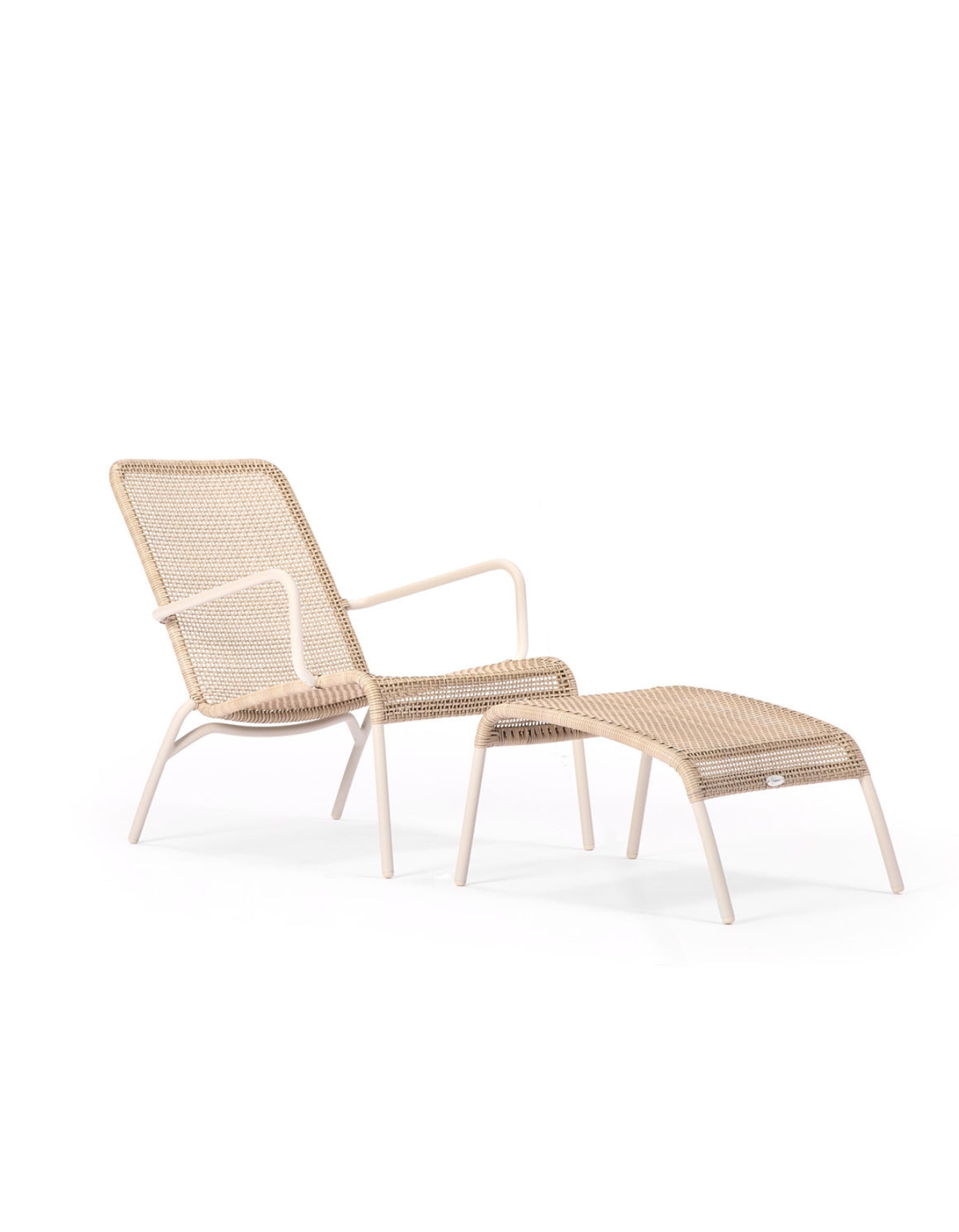 Ningaloo Sunlounge in Linen with matching footrest