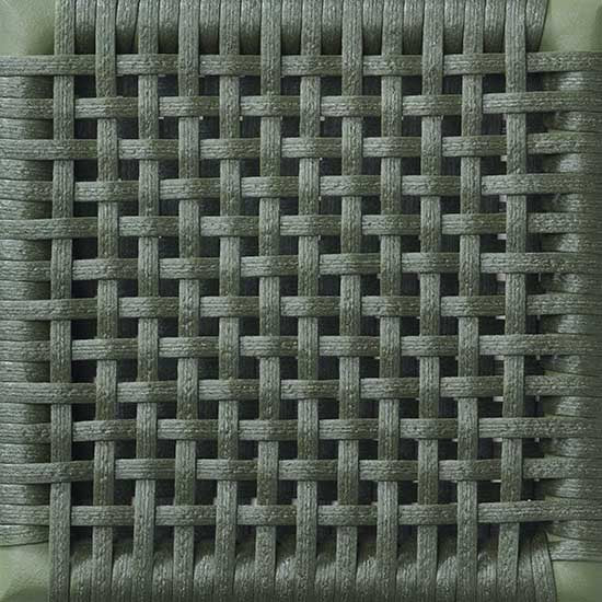 Ningaloo Forest Green flat-core rope weave swatch